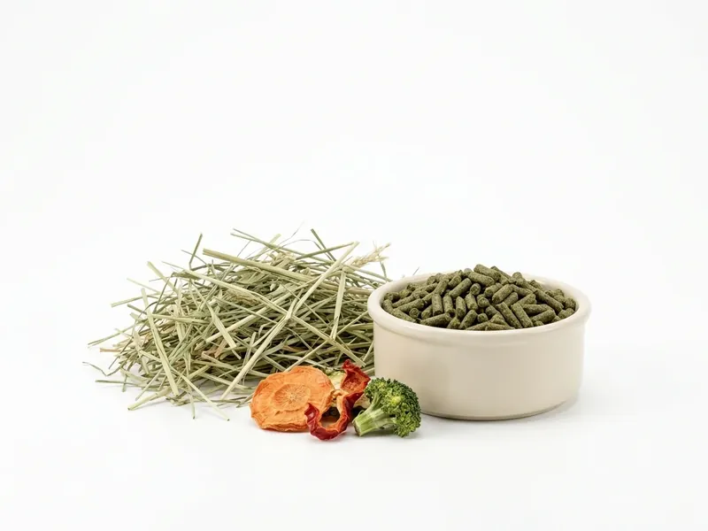 Alimento y heno para conejos y roedores